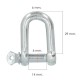 Grillete Recto Galvanizado 6 mm. 1/4" Uso Domestico