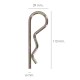 Pasador "R" 6 x 113 mm.