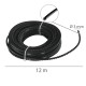 Hilo Nylon / Aluminio Dentadado Cuadrado Profesional Ø 3,0 mm. (Rollo 12 metros)
