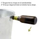 Cubo Zinc Metal Galvanizado Multiusos 6 Litros 26 x 17 x 19 (alt.) cm. con Abre Botellas