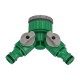 Adaptador Manguera Plastico 3/4 - 1" Hembra con 2 tomas Blister