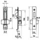 Cerradura Lince 5555 Aluminio 14 mm.