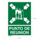 Cartel Informativo Punto De Reunion 21 x 30 (Alt) cm.