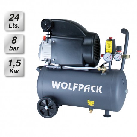 Compresor Aire 24 Litros / 8 Bares / 1,5 Kw - 2,0 HP