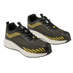 Deportiva Seguridad Maurer S1 Modelo Lusitania Antideslizante con suela y puntera antiperf Resistente a los Hidrocarburos Nº 38